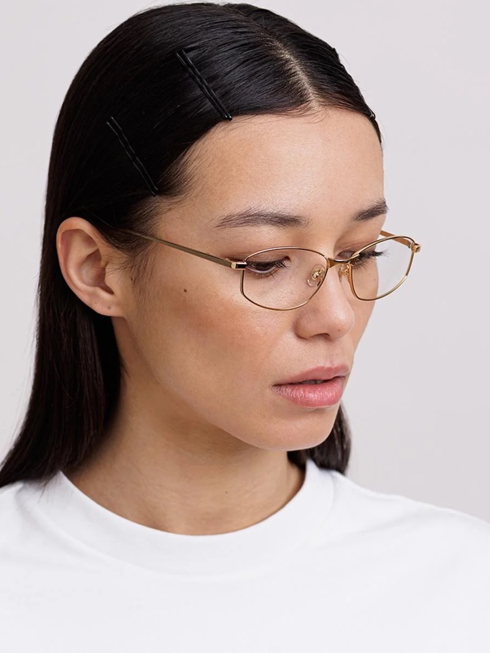 MessyWeekend Lexie Gold Clear Bluelight Glasses